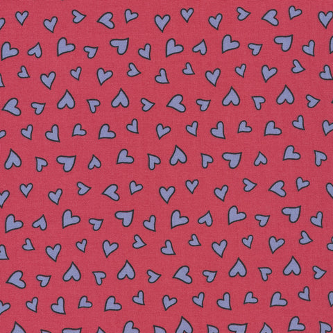 Organic Toddler Pillow Case - Hearts