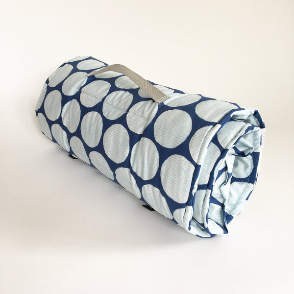 Organic Nap Mat Toddler, Preschool, Daycare, Kids Blue Fun Organic