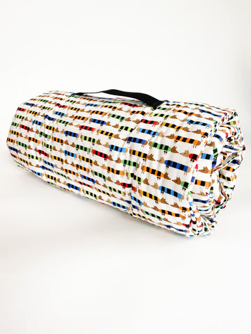 Toddler organic nap mat with pillow and blanket for preschool daycare