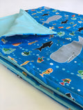 Organic Cotton Baby Toddler Blanket Shark