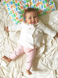 Organic Toddler Pillow Case - Alphabet