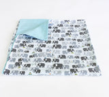 Organic Cotton Baby Toddler Blanket Elephants