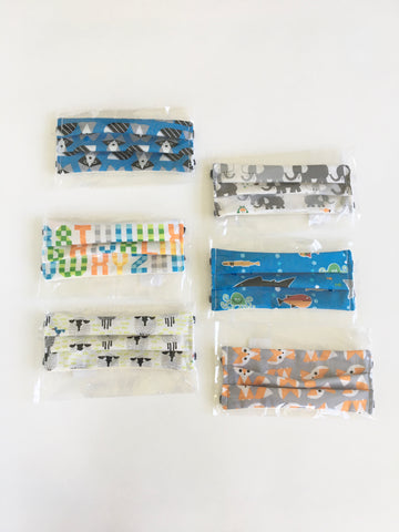 3 Pack - Organic Kids Masks - Boys Colors