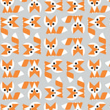 Organic Cotton Lovey Security Blanket Burp Cloth Fox