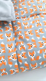 Organic Baby Playmat, Organic Toddler Comforter - Fox