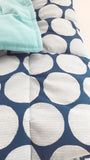 Organic Baby Playmat, Organic Toddler Comforter Blue 