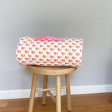 Toddler organic nap mat with pillow and blanket for preschool daycare